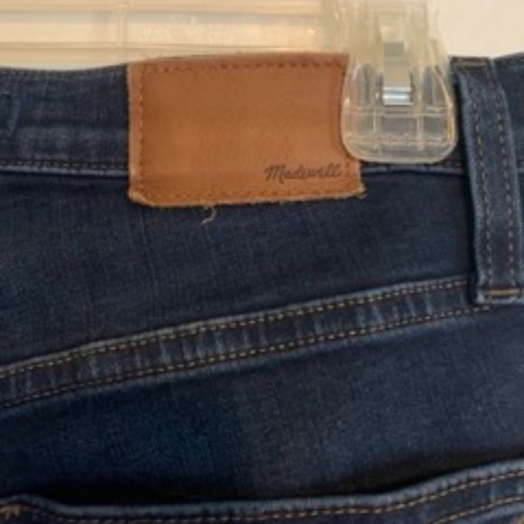 MADEWELL women's 10" high rise high waisted slim skinny dark denim jeans SIZE 28 - Picture 4 of 10